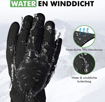 handschoenen met touchscreen bediening in gebruik buiten