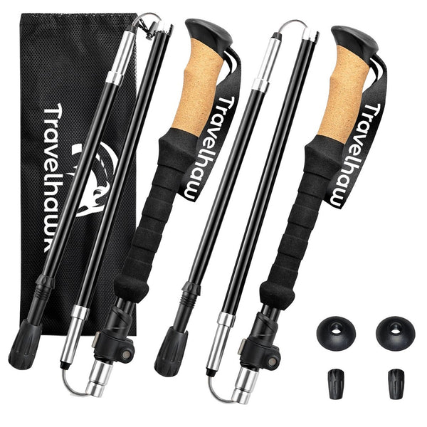 Travelhawk Nordic Walking Stokken – Verstelbaar & Lichtgewicht
