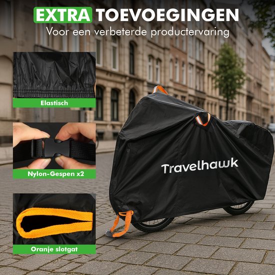 opgevouwen travelhawk fietshoes in opbergtas
