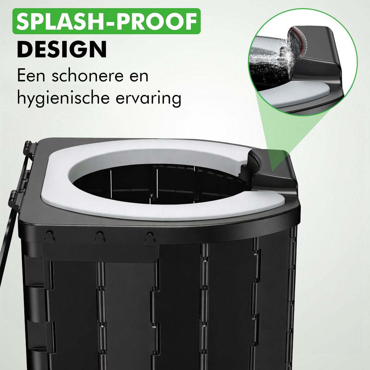 opvouwbaar toilet voor festival en outdoor
