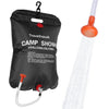 opvouwbare travelhawk campingdouche gevuld met water