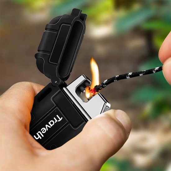 plasma boog aansteker travelhawk USB-C in gebruik