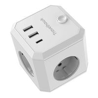 powercube travelhawk met vier stopcontacten