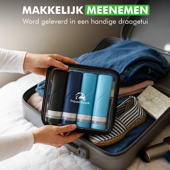reisflesjes travelhawk siliconen en kunststof lekvrij