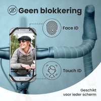 telefoon in houder onderweg