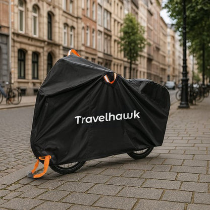 travelhawk beschermhoes fiets tegen regen en zon