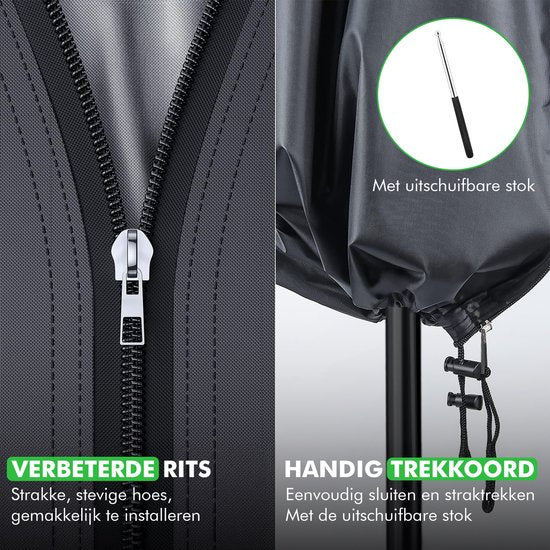 travelhawk beschermhoes parasol met rits en trekkoord
