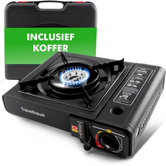 travelhawk camping kooktoestel en draagkoffer
