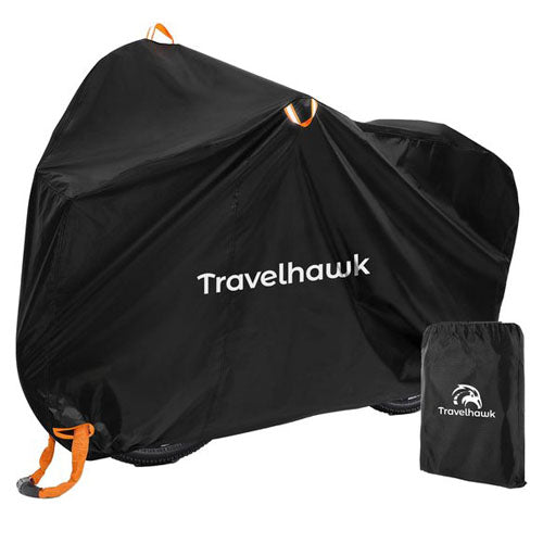 travelhawk fietshoes waterdicht over elektrische fiets
