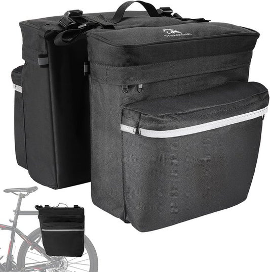 travelhawk fietstas met reflecterende strepen
