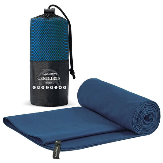 travelhawk handdoek set met opbergtasje