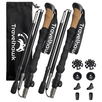 Nordic Walking Stokken – Travelhawk (Verstelbaar & Lichtgewicht)