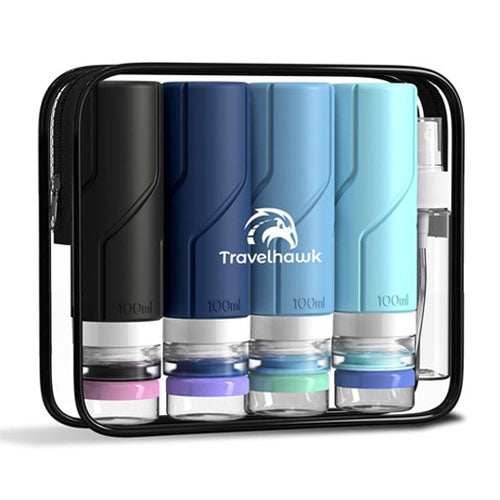 travelhawk reisflesjes met etui 16 delig set