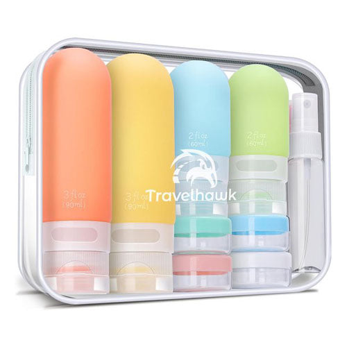 travelhawk reisflesjes met etui 60 90 ml set