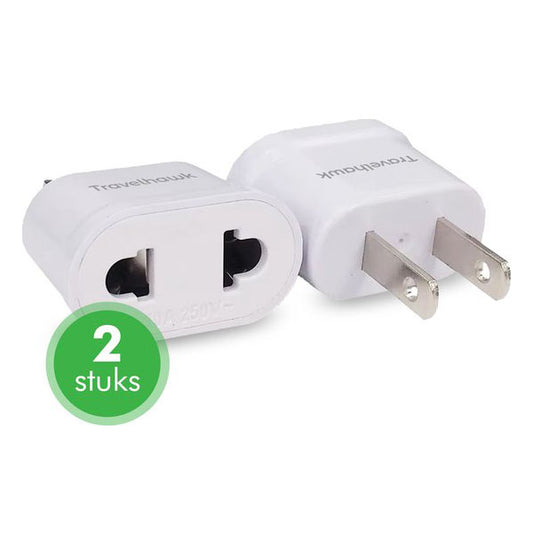 travelhawk reisstekker eu naar vs usa adapter set