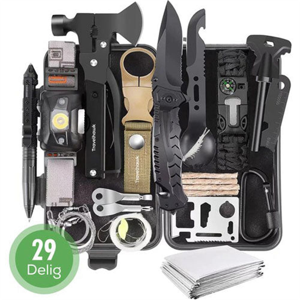 travelhawk survival kit 14 delig open