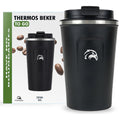 Travelhawk Thermosbeker – RVS 380 ml Dubbelwandig