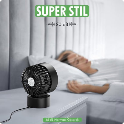 travelhawk usb ventilator aangesloten op laptop