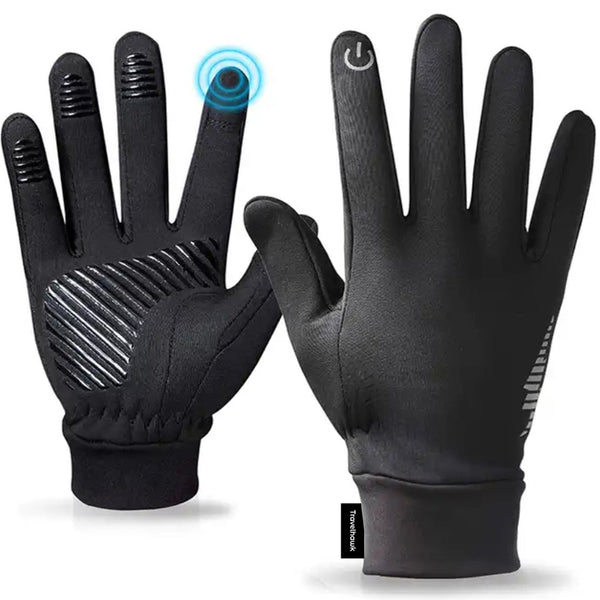 travelhawk waterdichte handschoenen zwart draagbaar