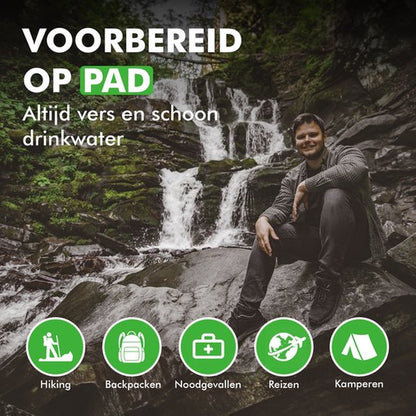 travelhawk waterfilter 1000l gebruikt tijdens kamperen