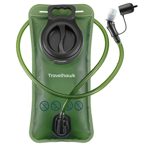 travelhawk waterzak opvouwbaar gevuld met water