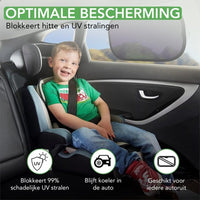 travelhawk zonnescherm auto op zijraam