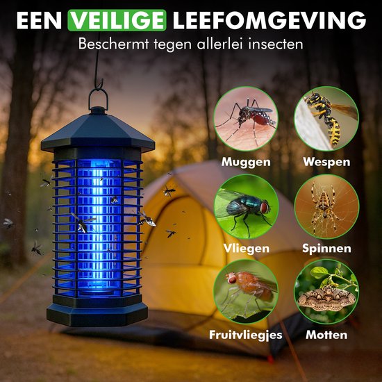 uv muggenlamp travelhawk in gebruik