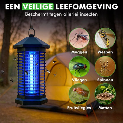 uv muggenlamp travelhawk in gebruik