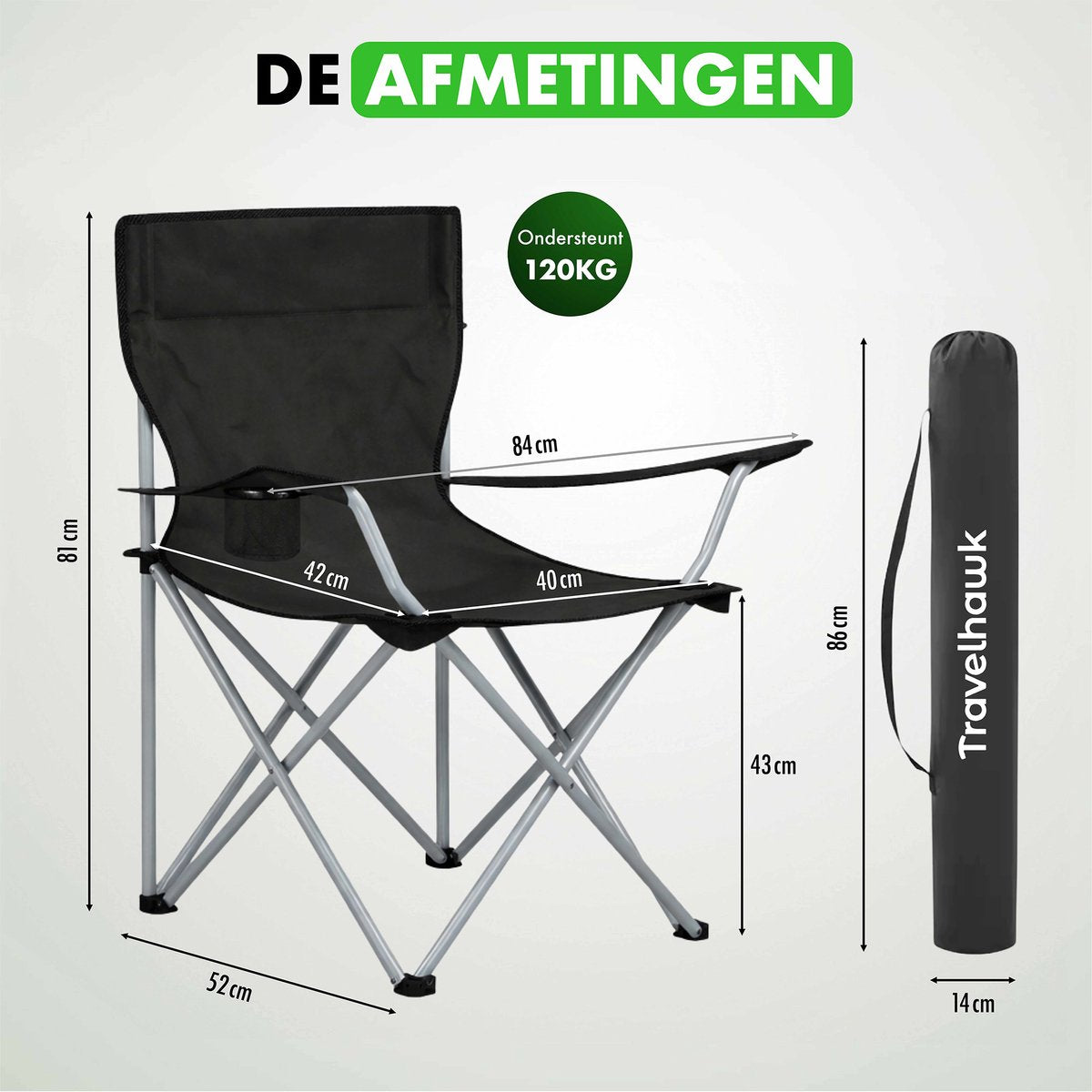 visstoel voor camping en strand