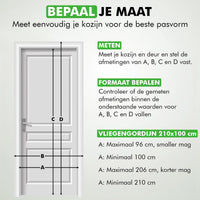 vliegengordijn met magneten
