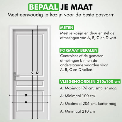 vliegengordijn met magneten
