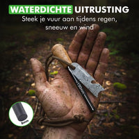 vuur maken met magnesium vuurstarter