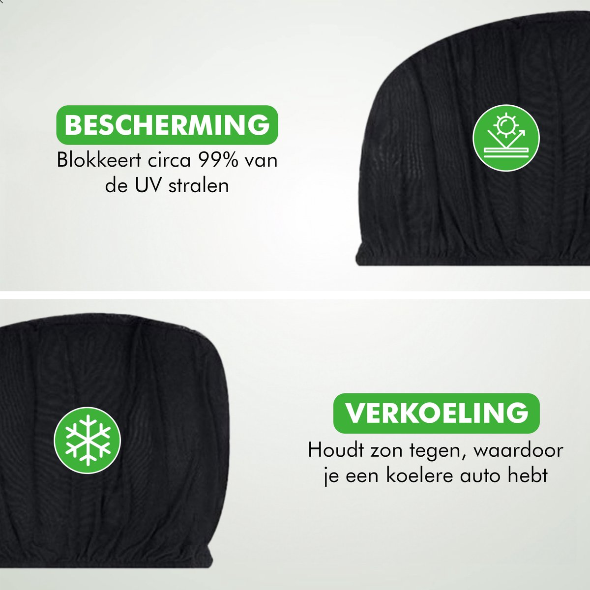 zonnescherm auto zijruit bescherming baby tegen zon