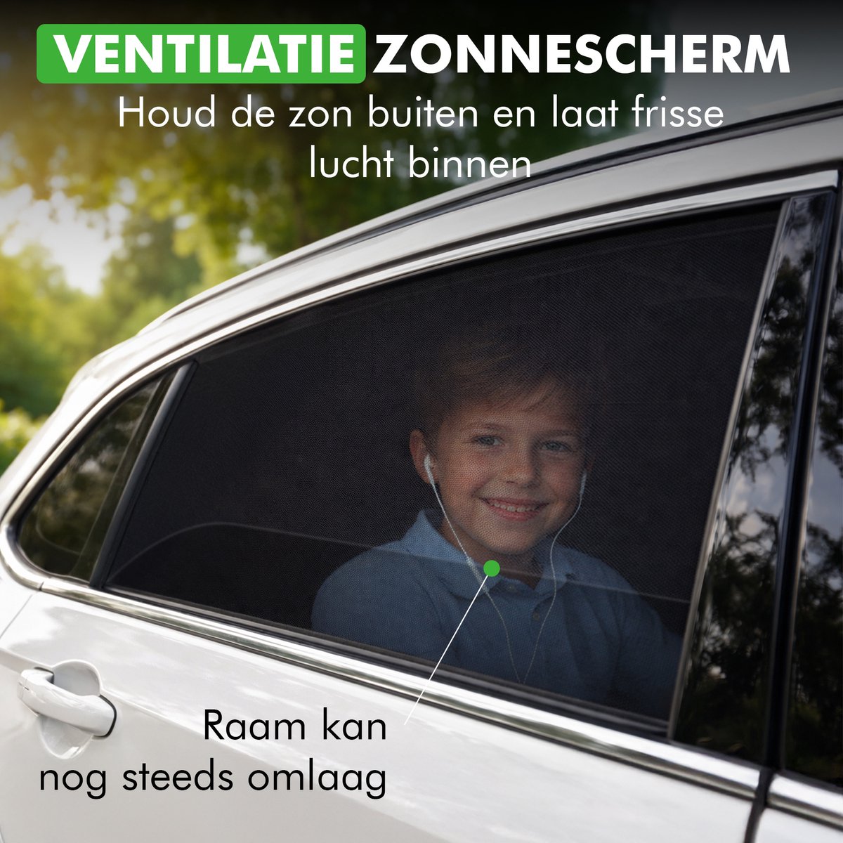zonwering auto houdt auto koel en comfortabel