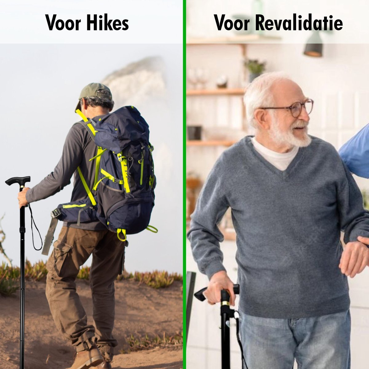 Wandelstok Verstelbaar en Opvouwbaar