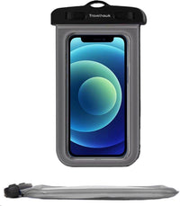 Travelhawk waterdichte telefoonhoesjes set van 2 IPX8 waterdicht smartphone hoesjes voor zwemmen strand en outdoor